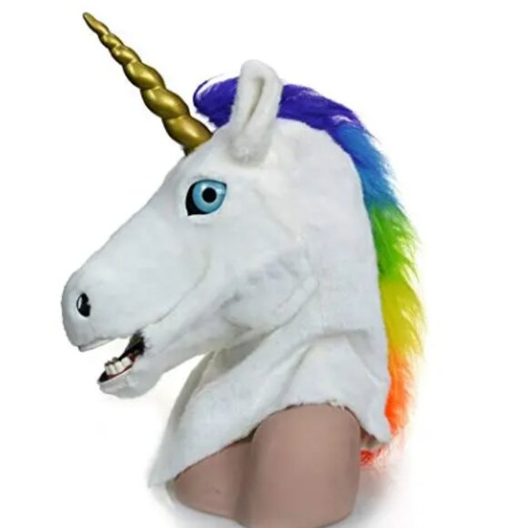 Unicorn Head Mask Halloween Costume - Picture 8 of 10